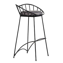 Home Sgabelli da Bar Sgabelli da Bar Senza Schienale Sedia da Pranzo da Pub con poggiapiedi per Bar da Cucina per la Colazione (Colore: Nero, Dimensioni: 75 cm)