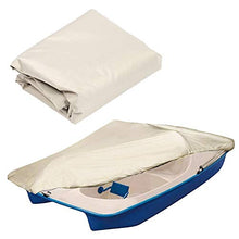 Conkergo 286x122cm Copertura Protettiva per Barca Portatile Copertura Antipolvere Antipolvere per Uso Esterno (Beige)