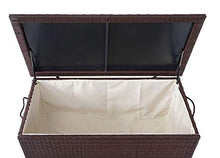 Mendler Baule Contenitore da Esterno HWC-D88 polyrattan ~ Premium 950l Marrone
