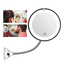 BD.Y Specchi per Trucco Specchio a LED con Specchio cosmetico 10X a Specchio aspirante per Bagno