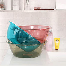 ZWMG Bacino di plastica Spessa in plastica Rotonda Grande lavabo di lavabo Piccolo lavabo Verdure può Essere utilizzato per la Frutta Adatta per Il Bagno Domestico (Grigio, Blu, Rosa)