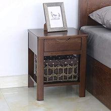 RCLD Comodini Mobili Camera da Letto Armadietto Comò Cassetto in Legno massello Scaffale Basso (Color : Brown, Size : 40 * 35 * 50cm)