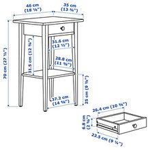 IKEA HEMNES comodino 46 x 35 x 70 cm, colore bianco