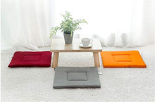 LucaSng - Set di 4 cuscini per sedia, 40 x 40 x 2,5 cm, con fiocco di fissaggio, per interni ed esterni (blu)