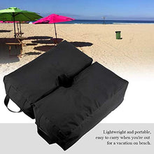 GOTOTO 2 Pezzi Base per Ombrellone da Esterno in Tessuto, Quadrata, 45 * 22 * 14cm, Nero