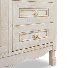 Base con lavabo in ceramica arredo bagno avorio decape' decapato 105 cm