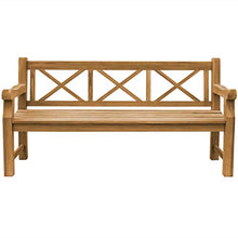 Panchina da giardino XXL in legno massiccio di teak