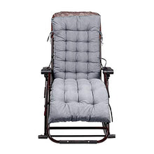 Dizi248 - Spesso cuscino di ricambio per sedia a sdraio, classico, per esterni e interni, per giardino, patio, sdraio, chaise longue Grey
