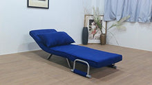 ITALFROM Divano Letto Sofa Bed Blu 65x69x82h DIVANETTI Divano Letto 1 Piazza