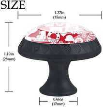 Christmas Pattern Snowman Santa Candy Red Pomelli per Porta Set di 4 Pomelli per Mobili Manopole per Cassetti Cucina Armadio Vetro