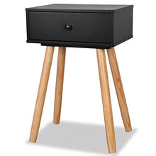vidaXL Comodini Set 2 pz in Massello di Pino 40x30x61 cm Neri