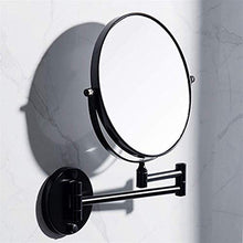 ZCCL Specchio per Il Trucco con Il Bagno Specchio Nero Specchio per Il Trucco da Parete Specchio per Il Trucco da Bagno Specchio per la Bellezza Pieghevole Lente d'Ingrandimento Specchi da Parete
