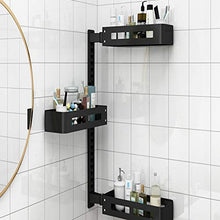 DZHTWSRYGR Bathroom Corner Shelf Bathroom Shelves, Bathroom Wall-Mounted Perforation-Free Storage Rack