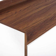 Beliani Credenza Bianca e Marrone 68 x 149 cm a Due Ante Stile Scandinavo Madera