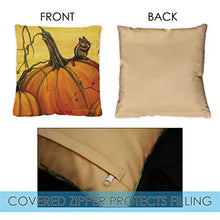 Toland Home Garden 721287 - Cuscino per Interni ed Esterni con Inserto a Forma di Zucca, Confezione da 2, 45,7 x 45,7 cm