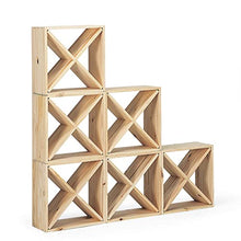 fumer Cantinetta Portabottiglie in Legno Abete 48x23x48 cm 24 Bottiglie Win Cube