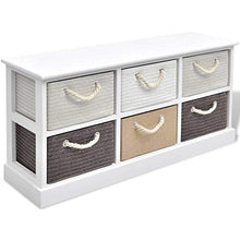 FAMIROSA Mobile Contenitore con 6 Cassetti in Legno