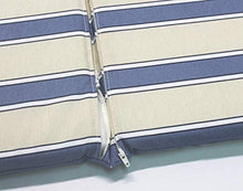 GHIOCUSCINI, Cuscino per Lettino Mare Spiaggia, per Esterni, da Giardino LUNGHEZZACM.52+130 Larghezza CM 57 h.4 SFODERABILE Rigato Nizza COT/Poly