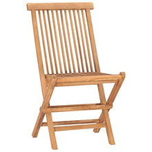 vidaXL Set da Pranzo Giardino Pieghevole 3 pz Cuscino Massello di Teak