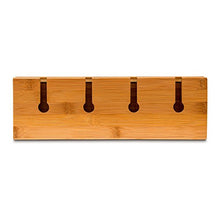 Relaxdays Cantinetta, 17x37x11,5, Portabottiglie con Portabicchieri in bambù, per 4 Bottiglie di Vino, Naturale, Marrone, 36x11.5x17 cm