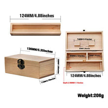 Dailymall Regalo Portasigarette Portasigarette a Mano in Legno Resistente 2 Pezzi