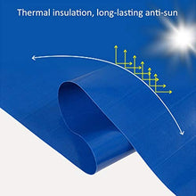 ZX Telone Protetto UV E Impermeabile，Include Occhielli,Spessore 0.45mm,550grammi/mq (Colore : Blu, Dimensioni : 2x1.5m)