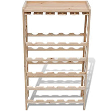 vidaXL Legno Abete Bottigliera per 25 Bottiglie Mobile Portavini Cantinetta