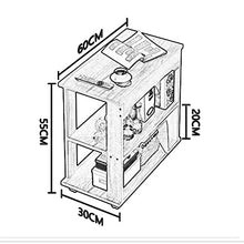 N/Z Arredamento per la casa Doppio scaffale Porta CD Disco da Gioco per Hotel Dvd Vetrina di Grande capacità Divano da Salotto Tavolino da caffè Mobile Armadio angolare (Colore: B 60 * 55 * 30 cm)