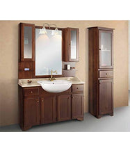 Global Trade Mobile Bagno con Due pensili e vetrina e con lavabo semincasso Linea Elba 140x58 cm cod. e140/2p