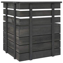 vidaXL Divano da Giardino 2 Posti su Pallet Grigio Scuro Massello Pino