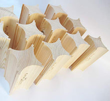 'portabottiglie da Block' in legno (confezione singola)