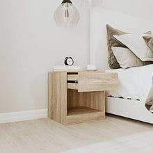 vidaXL 2X Comodini con Cassetto Rovere Mobiletto Mobile di Arredo Armadietto