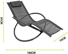 lilizhang Folding Zero Gravity Sedie Sdraio da Spiaggia reclinabile, for Beach Patio con Giardino, Camping
