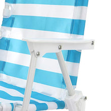 Sedia azzurra con ombrellino parasole per bambini Azzurra