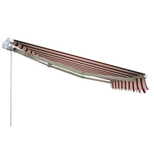 VERDELOOK Tenda da Sole Itaca avvolgibile ad inclinazione fissa, larghezza 4 m e sporgenza 2,5 m, beige e bordeaux