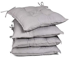 Detex Cuscino per Sedie 40x40x8cm Viscoelastico Set da 4 Cuscini Sedie Cuscino Imbottito Cuscini Indoor Outdoor Traspirante