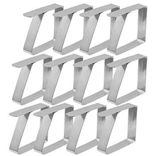 OhhGo - Clip per tovaglia in acciaio inox, 12 pezzi