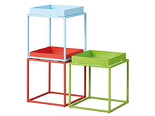 Inter Link Lounge C01 Tavolino, Metallo, Arancione, 35 x 35 x 40