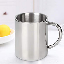 Tazza da caffè, tazza da caffè a doppia parete riutilizzabile infrangibile in acciaio inossidabile, per viaggi di casa