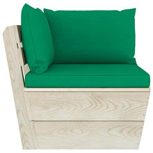 FAMIROSA Set Divani da Giardino su Pallet 5 pz con Cuscini Legno Abete-3461