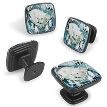 Catcher Wolf 4 PCS Pomelli per Porta, Pomolo per Mobile, Pomelli per Mobili con Viti, Maniglia per Armadietto, Pomelli per Porta, Pomelli per Cassetti per Porta, Armadio, Cassetto e Credenza