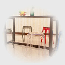 XXT Sgabello in plastica Trasparente e Sgabello Praticità (Color : C)