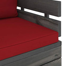 vidaXL Set Divani da Giardino su Pallet 7 pz con Cuscini Massello Pino