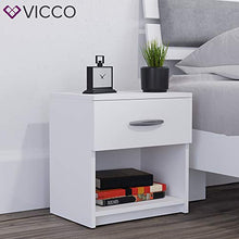 Vicco Comodino Pepe Bianco Tavolo da Notte Comò Cassone