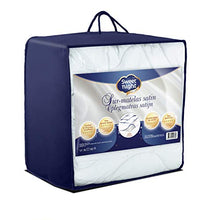 Sweetnight Raso Topper, Cotone, Bianco, Queen, 160x200 cm