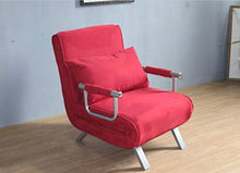ITALFROM Divano Letto Sofa Bed Rosso Divani 65x69x82h Divanetti Divano Letto 1 Piazza