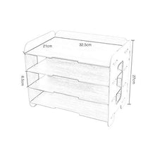 Schedario Classificatore Verticale Cartella del Desktop, Portariviste in Legno Scaffale per Cancelleria A più Piani, Forniture per Ufficio O Articoli per La Casa (Size : #2)