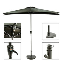 MaxxGarden - Ombrellone da giardino a parete, diametro 270 cm, colore nero