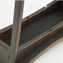 Mobili per la casa e Giardino Sgabello Imbottito con poggiapiedi con Rivestimento in Lino sfoderabile per Soggiorno/Camera da Letto/Ristorante/spogliatoio Marrone Ottomani da Cucina