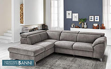 Dafnedesign.Com - Divano angolare 3 posti con penisola a Sinistra - Colore: Platino - cm. 271 x 222 x 94h